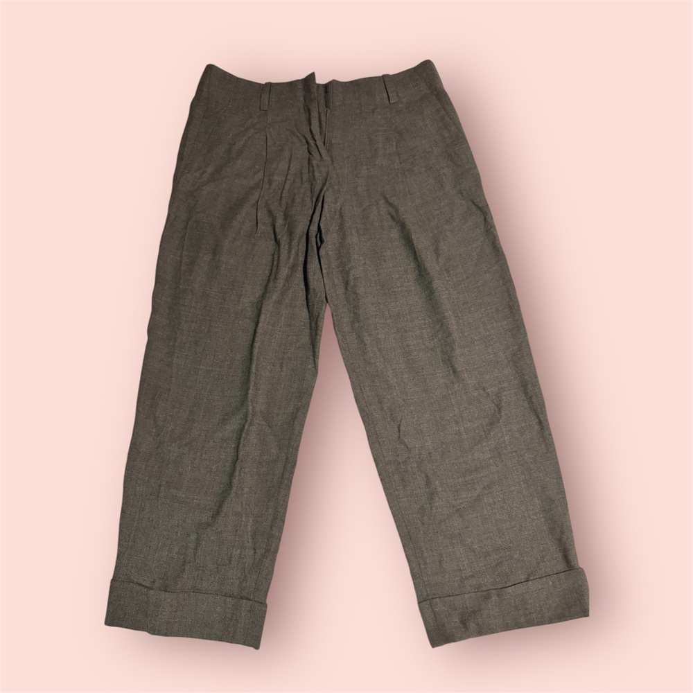 Ann Taylor Gray Textured Trousers
